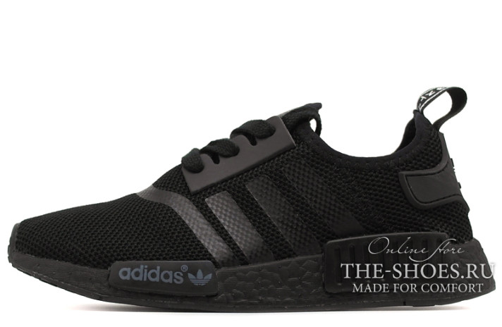 Кроссовки ADIDAS NMD R1 Runner Primknit Shadow Black GZ9256 черные