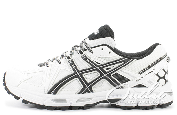 Кроссовки Asics Gel Kahana 8 White Black  белые