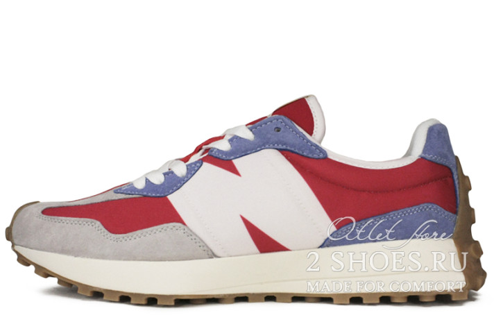 Кроссовки New Balance MS327SFC Red Navy Grey  красные, серые