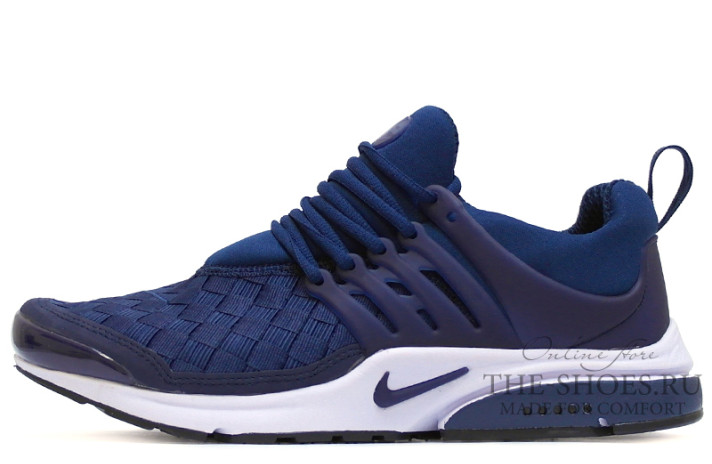 Кроссовки Nike Air Presto SE Woven obsidian blue 848186-400 синие