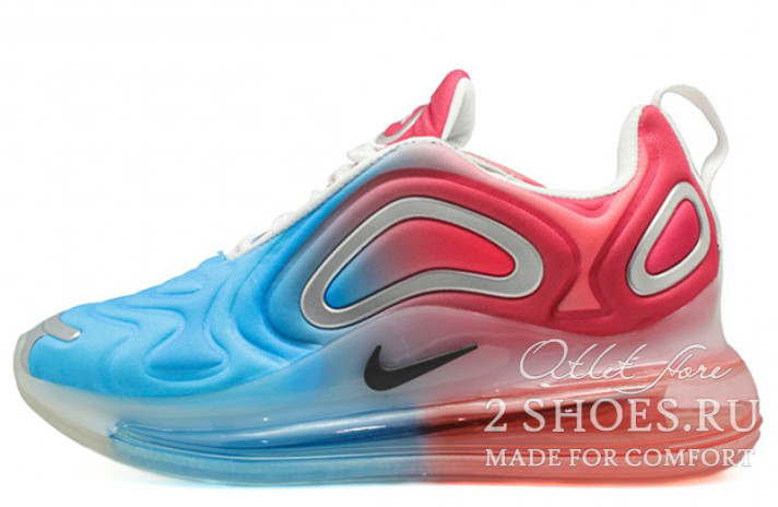 Кроссовки Nike Air Max 720 Blue Pink Silver AR9293-600 розовые, синие