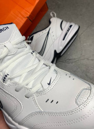 Кроссовки Nike Air Monarch 4 (IV) White Blue живое фото 3
