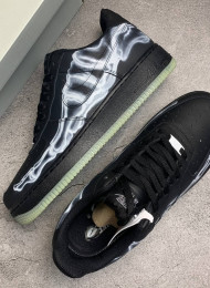 Кроссовки Nike Air Force 1 Low Skeleton Halloween Black живое фото 1