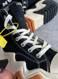 Кеды Converse Run Star Motion Black White Gum живое фото 2
