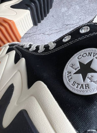 Кеды Converse Run Star Motion Black White Gum живое фото 3