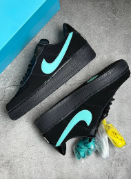Кроссовки Nike Air Force 1 Low Tiffany & Co 1837 Black живое фото 1