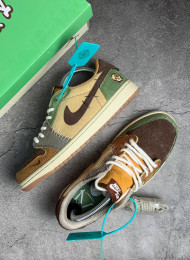 Кроссовки Nike Air Jordan 1 Low Zion Williamson Voodoo живое фото 2